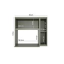 Ver imagem 5 de Nicho para Forno Microondas em Mdf Cozinha Sevilha Verde Hill