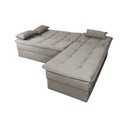 Ver imagem 5 de Sofá Cama com Chaise 2 Lugares Reclinável Dafne Matrix