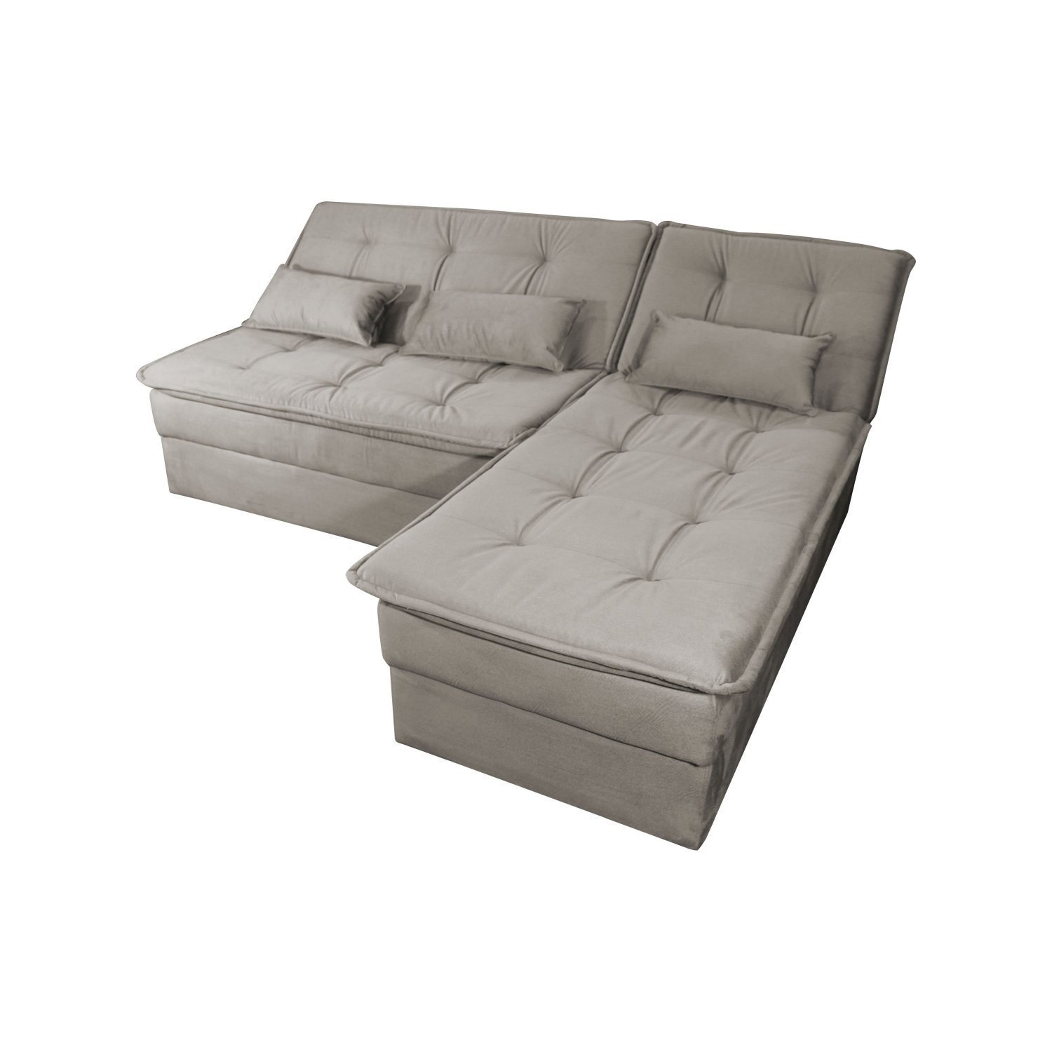 Sofá Cama com Chaise 2 Lugares Reclinável Dafne Matrix - 6