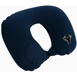 Travesseiro Almofada de Pescoço Inflável e Portátil - Azul - 5