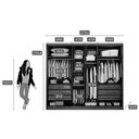 Ver imagem 2 de Guarda Roupa Casal 6 Portas e 8 Gavetas C- Espelho Robust Plus Freijo Cumaru