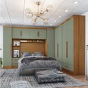 Ver imagem 1 de Quarto de Casal Completo 5 Peças 6 Portas 4 Gavetas com Maleiro Smart Plus