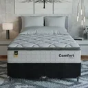 Ver imagem 6 de Cama Box Casal Bipartido + Colchão Comfort Class Pillow Top Branco/suede Preto