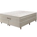 Ver imagem 2 de Cama Box + Colchão Queen Size Santa Cruz Bege Molas Ensacadas Euro Pillow 158x198x72cm