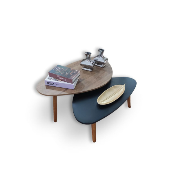 Conjunto de Mesa Organica Black Wood Paris