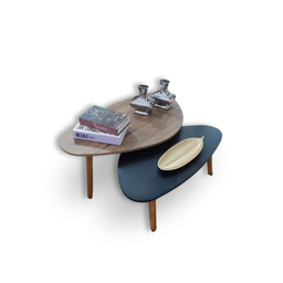 Conjunto de Mesa Orgânica Black Wood Paris - 1