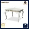 Mesa de Centro Luís Xv: Elegância Clássica com Toque Dourado - 2