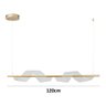 Lustre Pendente Nordecor Ruban Ori 2487 Dourado Led Bivolt - 5