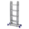 Escada Articulada 16 Degraus 4x4 em Alumínio Mor - 1
