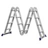Escada Articulada 16 Degraus 4x4 em Alumínio Mor - 3