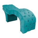 Ver imagem 1 de Maca Estética Estofada Reclinável Ergonômica Suede Maraísa Cor:azul Turquesa