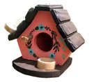 Ver imagem 2 de Kit Casinha e Chalé de Passárinho Madeira Decoração Rústica e Acolhedora para Jardim
