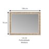 Espelho Decorativo com Moldura Gravada 106x76cm Decore Pronto - 5