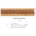 Ver imagem 2 de Espelho Decorativo com Moldura Gravada 66x46cm Decore Pronto