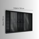 Ver mais imagens de Janela de Alumínio Veneziana de Correr Central com Grade 6 Folhas 100x150cm Riobras