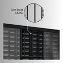 Ver imagem 3 de Janela de Alumínio Veneziana de Correr Central com Grade 6 Folhas 100x150cm Riobras