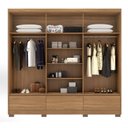 Ver imagem 2 de Guarda Roupa Casal 6 Portas 3 Gavetas Himalaia Demóbile