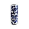 Vaso Porta Guarda Chuva Decorativo Azul e Branco 40x15cm M - 1