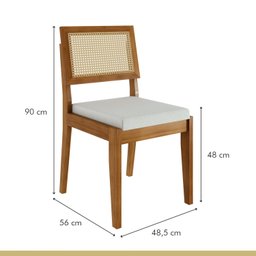 Conjunto 2 Cadeiras Rainha em Madeira Maciça Nesher Móveis - 6 Conjunto 2 Cadeiras Rainha em Madeira Maciça Nesher Móveis - 6
