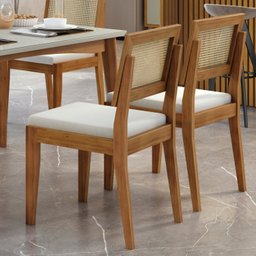 Conjunto 2 Cadeiras Rainha em Madeira Maciça Nesher Móveis - 8 Conjunto 2 Cadeiras Rainha em Madeira Maciça Nesher Móveis - 8