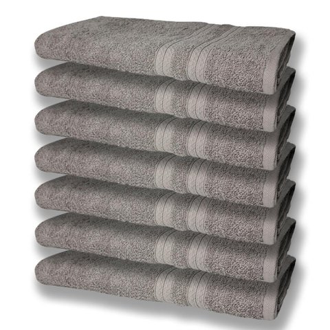 7 Toalhas Grande Super Felpudas e Grossa 80x150 Itália Soft Beka - Cinza