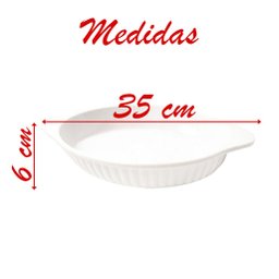 Kit 04 Travessas Melamina Oval Branca 1,5 Ml - 2 Kit 04 Travessas Melamina Oval Branca 1,5 Ml - 2