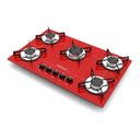 Ver imagem 1 de Fogão Cooktop Chamalux 5 Bocas Ultra Chama Vermelho 110/220