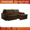Sofá Cama Amsterdã Caixa Zero 260m Retrátil e Reclinável com Almofadas Soltas - Movenzo Estofados - 5