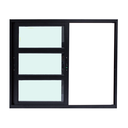 Ver imagem 3 de Janela de Correr Alumínio Preto 02 Folhas Travessa Maxx