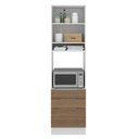 Ver imagem 5 de Torre Quente Madesa Stella 60 cm 1 Porta 3 Gavetas Branco/Rustic