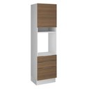 Ver imagem 1 de Torre Quente Madesa Stella 60 cm 1 Porta 3 Gavetas Branco/Rustic