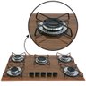 Cooktop Gás 5 Bocas Ultra Chama 127/220 Madeira - 3