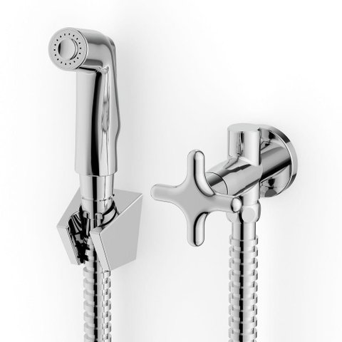 Ducha Higienica com Derivacao Cross Cromado Celite