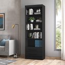 Ver imagem 1 de Estante de Livros 61,6CMX183CM 2 Gavetas Preto
