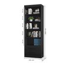 Ver imagem 3 de Estante de Livros 61,6CMX183CM 2 Gavetas Preto