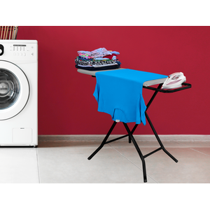 Tabua de Passar Roupa Passadeira 3 Andares Técido Térmico Dobravel Extra Forte com Porta Ferro