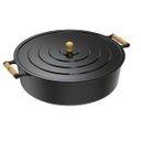 Ver imagem 1 de Panela Caçarola Ferro Fundido Alça Madeira com Tampa 25L N50 Libaneza