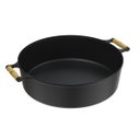 Ver imagem 2 de Panela Caçarola Ferro Fundido Alça Madeira com Tampa 25L N50 Libaneza