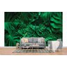 Papel de Parede 3D Painel 4M Folhas Palmeiras Verde Viníl Jadim Realista Auto Colante Lavável - 1