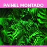 Papel de Parede 3D Painel 4M Folhas Palmeiras Verde Viníl Jadim Realista Auto Colante Lavável - 3