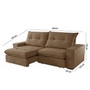 Ver imagem 6 de Sofá Athenas Veludo 02 Módulos 90 Cm B25cm Meu Sofá Online