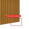 Painel e Rack Nobre Ripado com LED Pés de Vidro 230 Naturale Off White - Gelius - 8