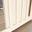 Ver imagem 7 de Guarda Roupa Casal com Espelho 6 Portas 6 Gavetas Napoli Bege/Off White/Nature