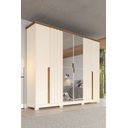 Ver mais imagens de Guarda Roupa Casal com Espelho 6 Portas 6 Gavetas Napoli 