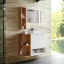 Ver imagem 1 de Conjunto para Banheiro Ibiza Branco e Naturalle Bechara