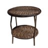 Conjunto de Poltronas Fibra Sintética Bali - 2 Poltronas + 1 Mesa Centro - Tecido Duna Cru - 2