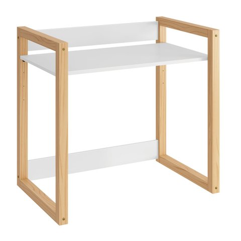 Mesa Escrivaninha Infantil Zoe Branco Fosco - MoveisAqui