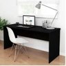 Mesa 1,80 Escritório Escrivaninha Tampo 40mm Preto Inteira Atacadao Dos Moveis - 1
