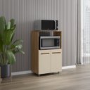 Ver imagem 1 de Balcão Multiuso Luna para Cozinha 2 Portas 1 Gaveta Cor:savana / Off White