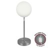 Abajur Luminária De Mesa Aro Jabuticaba Globo Orby Prata - 3